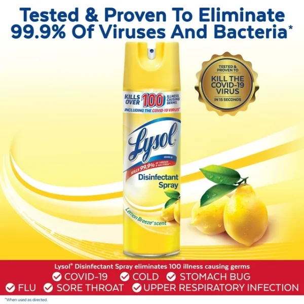 LYSOL® Spray desinfectante - Limón - Imagen 3