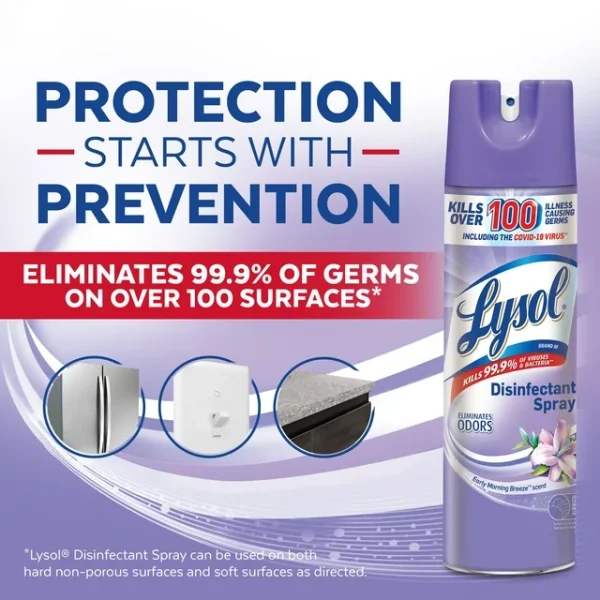 Spray desinfectante LYSOL® - Early Morning Breeze® - Imagen 2