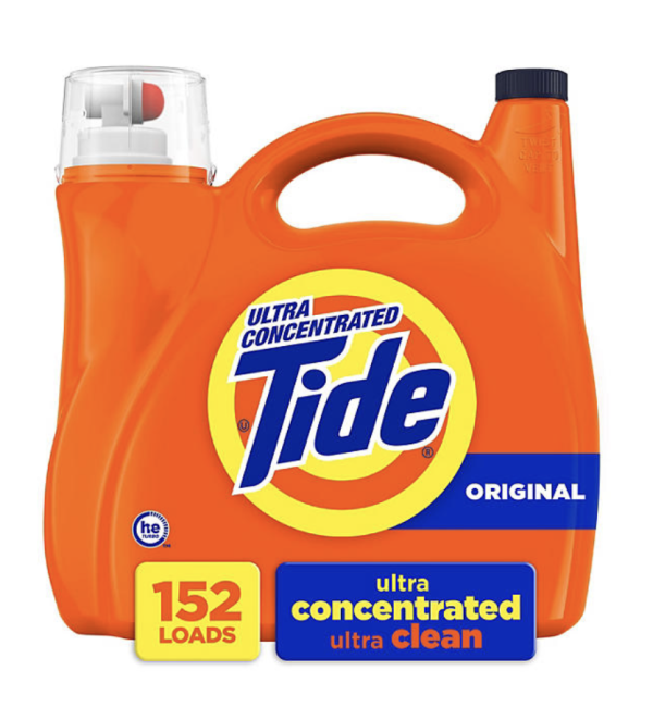 Tide Detergente líquido ultraconcentrado para ropa, original (152 cargas, 170 onzas líquidas)