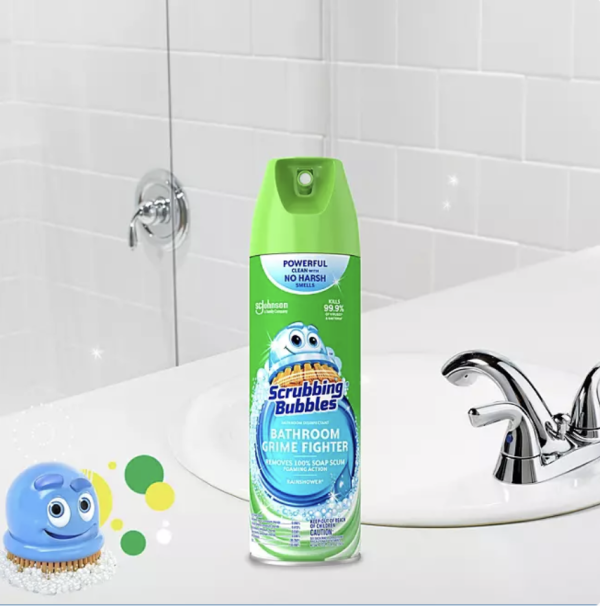 Scrubbing Bubbles Limpiador de baño en espuma, Rainshower 25 oz