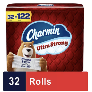 Papel higiénico Charmin ultrafuerte (231 hojas/rollo, 32 rollos)