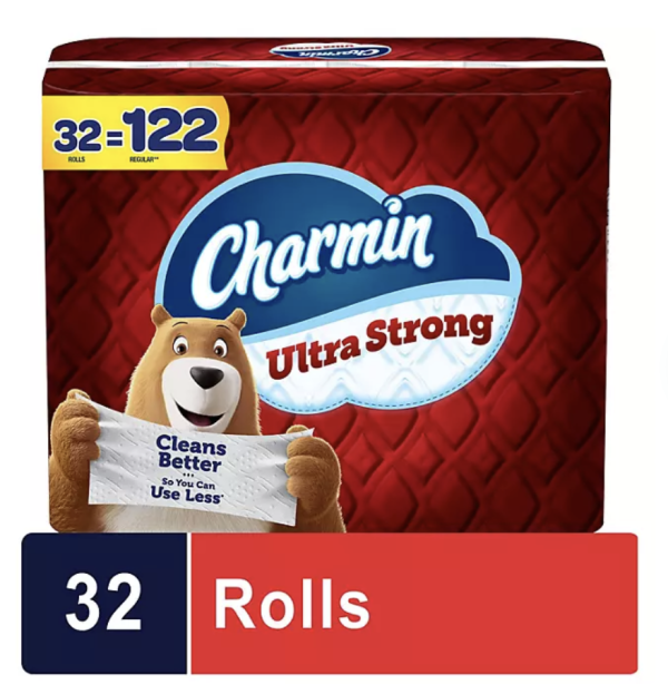 Papel higiénico Charmin ultrafuerte (231 hojas/rollo, 32 rollos)