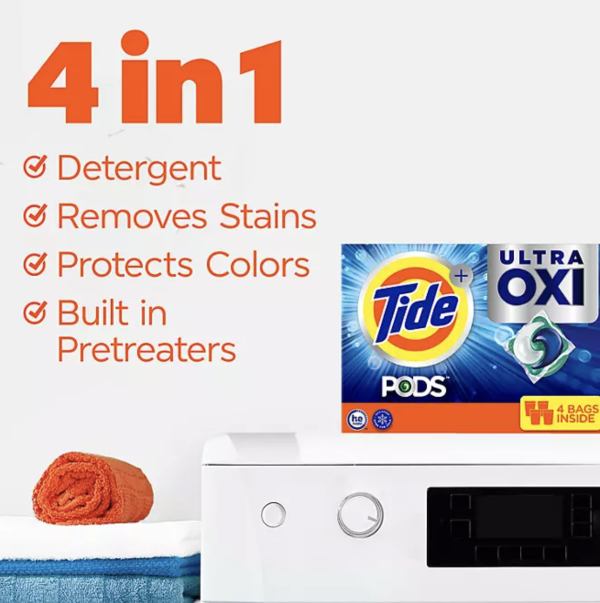 Tide PODS + Ultra Oxi Liquid Detergent (104 paquetes) 4.9(12587) - Imagen 2
