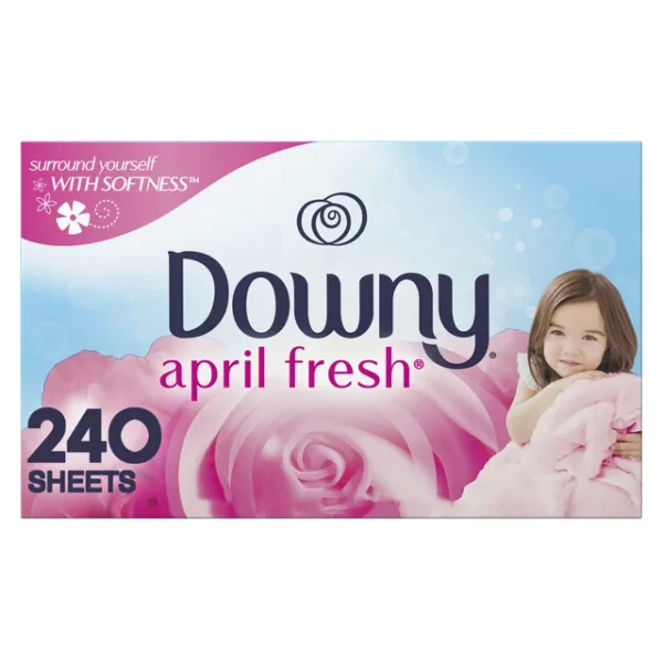 Downy, April Fresh, 240 unidades Hojas para secadora suavizante de telas
