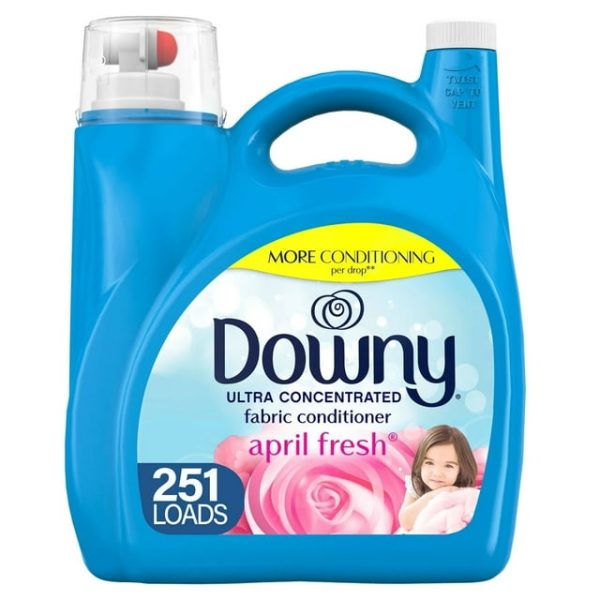 Downy, April Fresh Acondicionador líquido ultraconcentrado para telas  (170 onzas líquidas, 251 cargas)