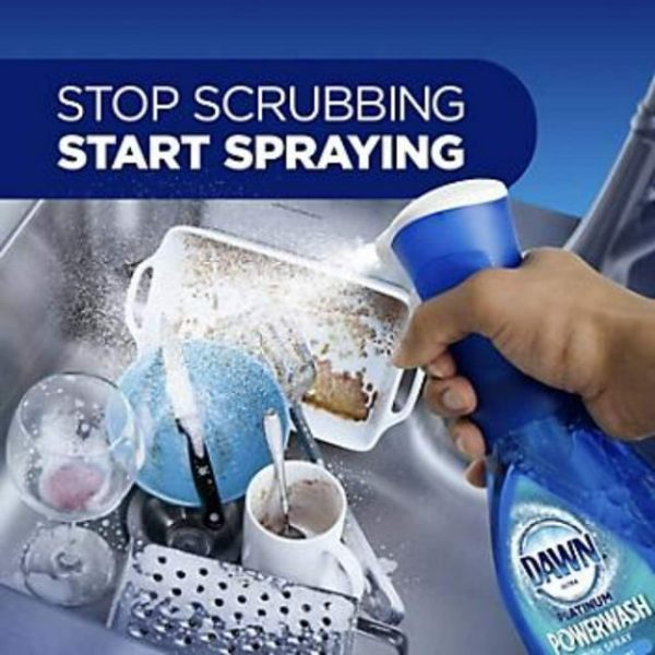 Dawn Platinum Powerwash - Juego de recambio y spray para platos, aroma fresco (1 spray + 2 recambios) - Imagen 3